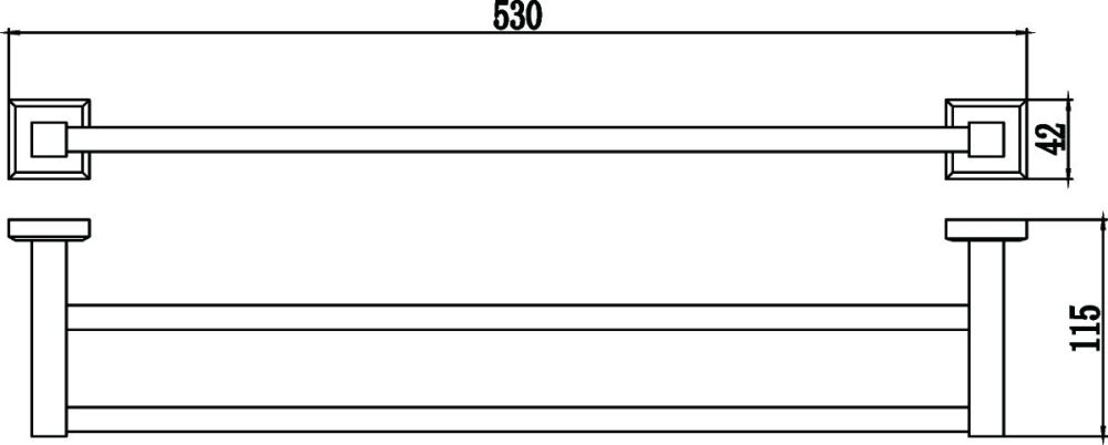 Полотенцедержатель Savol S-509548, хром, артикул S-509548