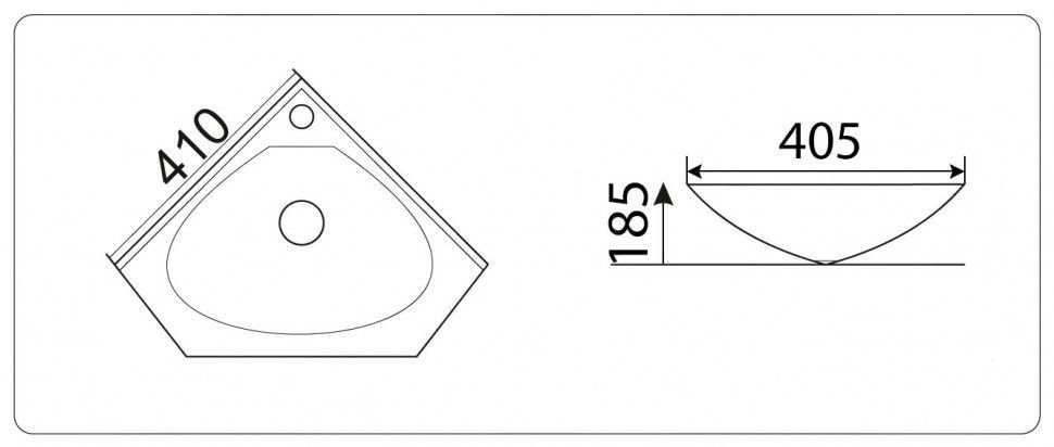 Умывальник CeramaLux 9068B