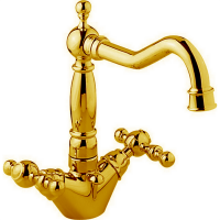CISAL Arcana America Смеситель для раковины на 1 отверстие, с донным клапаном, цвет золото
