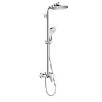 Душевая стойка, Hansgrohe, Crometta S, смеситель-есть, тип открывания воды-рычажный, тип регулирования воды-керамический картридж, верхний душ-есть, форма верхнего душа-круглая, размер верхнего душа-240*240, держатель верхнего душа-есть, вынос, мм-352, ко Душевая стойка, Hansgrohe, Crometta S, смеситель-есть, тип открывания воды-рычажный, тип регулирования воды-керамический картридж, верхний душ-есть, форма верхнего душа-круглая, размер верхнего душа-240*240, держатель верхнего душа-есть, вынос, мм-352, ко