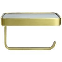 Держатель туалетной бумаги Bronze de Luxe 1760S 10513 с полкой Бронза