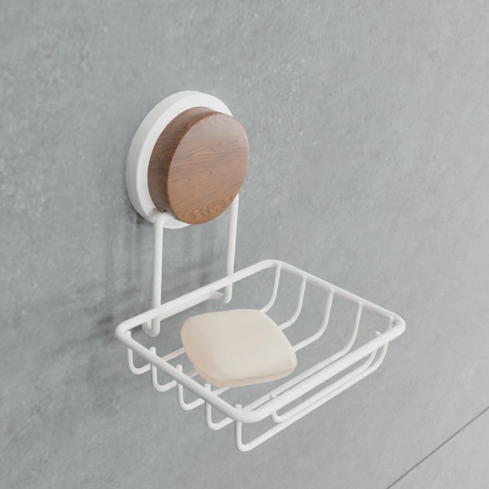 Мыльница FIXSEN MAGIC WHITE FX-47009, белый/коричневый, артикул FX-47009