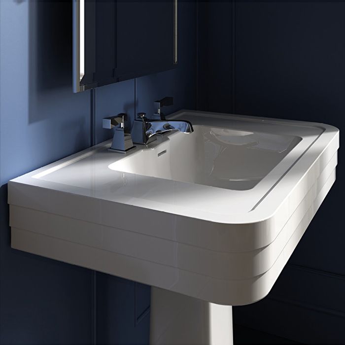 DEVON NOBEL Раковина 86х56х23 cм., подвесная, с 3 отв под смеситель, цвет белый (можно комплектовать пьедесталом IBCOLBLUES) DEVON NOBEL Раковина 86х56х23 cм., подвесная, с 3 отв под смеситель, цвет белый (можно комплектовать пьедесталом IBCOLBLUES)