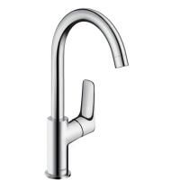 Смеситель для раковины, Hansgrohe, Logis, тип открывания воды-однорычажный, тип регулирования воды-керамический узел смешивания, отверстия для монтажа-1, высота, мм-300, вынос излива, мм-154, тип излива-поворотный, цвет-хром Смеситель для раковины, Hansgrohe, Logis, тип открывания воды-однорычажный, тип регулирования воды-керамический узел смешивания, отверстия для монтажа-1, высота, мм-300, вынос излива, мм-154, тип излива-поворотный, цвет-хром