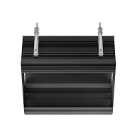 GESSI BINARIO Профиль линейный 460 мм., для 2 модулей, установка Shift-Fix, цвет Black XL