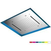 Daniel, встроенная лейка для душа (3х режимная) с 7 цветной светодиодной подсветкой, диаметр 570 мм, цвет хром