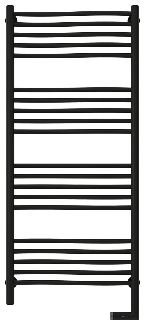 Полотенцесушитель электрический "ФЛЮИД 2.0" 1200х500 / МЭМ правый (Матовый черный)