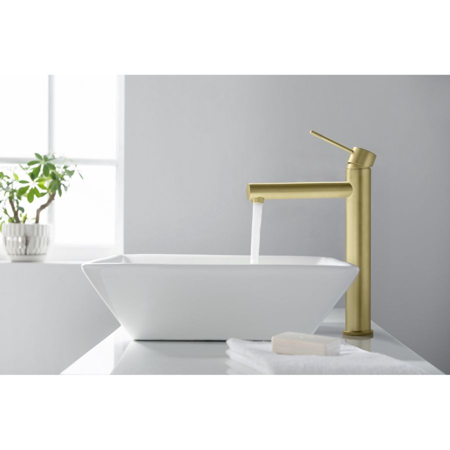 Смеситель для раковины-чаши Timo Saona 2311/17F золото матовое, артикул 2311/17F