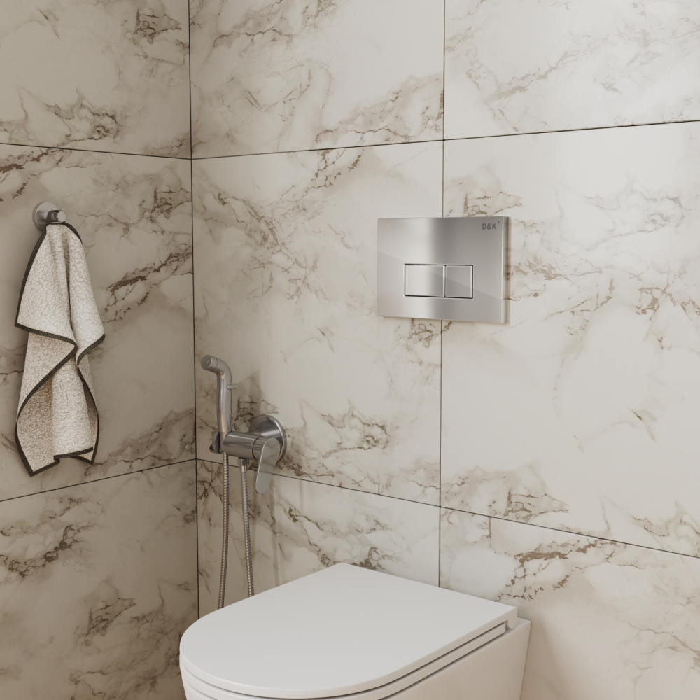 Клавиша смыва D&K Rhein (арт.инсталл DI8050127);хром (DB1499001), артикул DB1499001