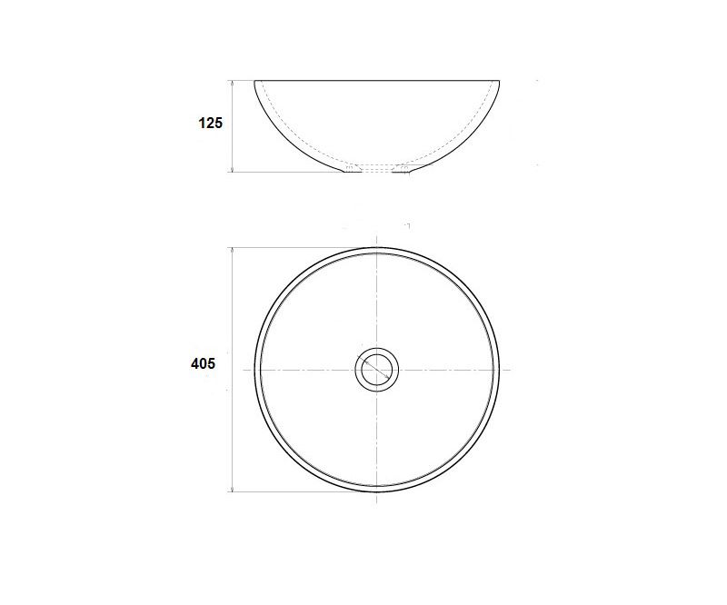 Раковина чаша Bronze de Luxe Марракеш 1008G, серый, артикул 1008G