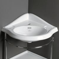 SIMAS Arcade Раковина  угловая 57,5x57,5 см с 1 отв. под смеситель, цвет белый