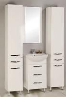 Тумба под раковину Акватон Ария 50 Н 1A140201AA010 белая глянцевая