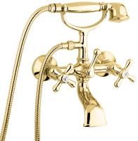 Смеситель Deco Classic с ручным душем для ванной, цвет золото Смеситель Deco Classic с ручным душем для ванной, цвет золото