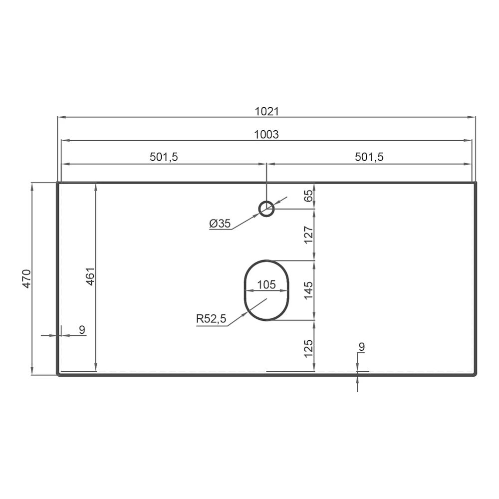 Столешница La Fenice Granite Black Olive Light Lappato Terra 100 см, черная