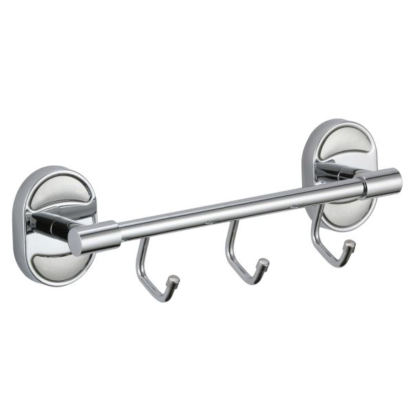 Планка с крючками Savol S-008203-1, хром