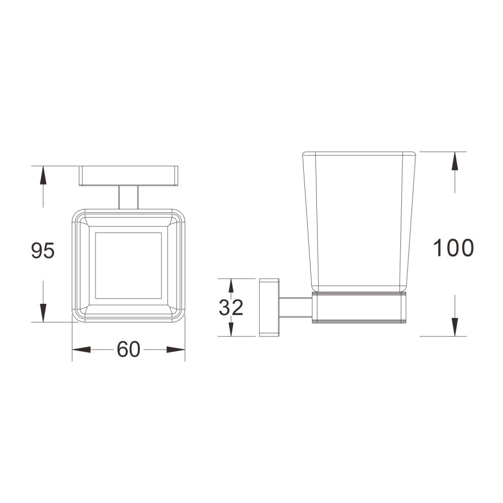 Стакан для ванной комнаты Shevanik SG5612C, белый
