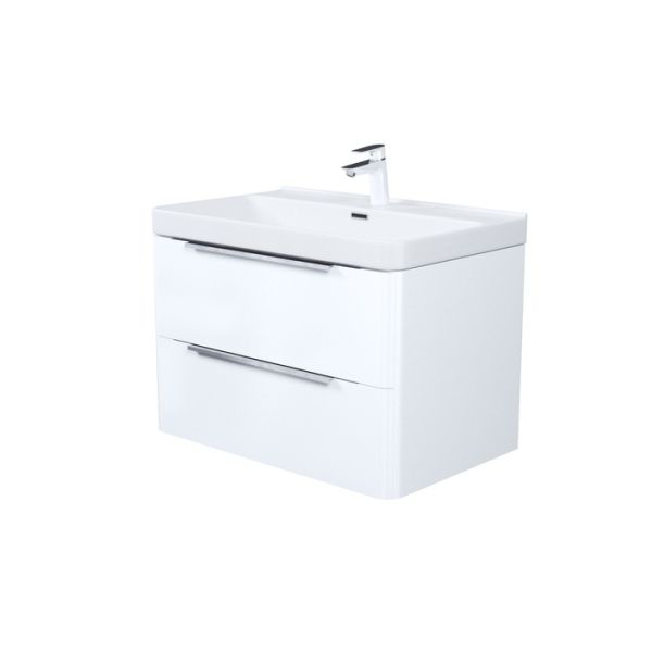 Тумба с умывальником IDDIS Cloud X подвесная, 80 см, белый (CLX80W0i95K)