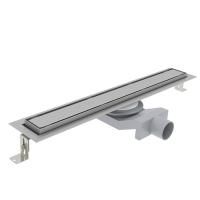 Plumberia Selection Трап душевой PS IN-TILE 6x70 2устор. накладка из нерж.стали, комбинир.затвор с горизонт. Выпуском Ду 50мм,40л/мин, браш.нерж.сталь