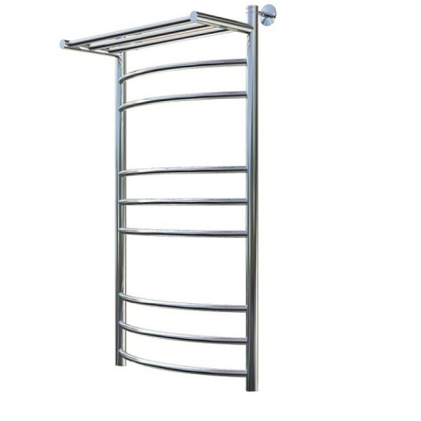 Полотенцесушитель водяной с полочкой (лесенка) Тругор Приоритет НК 3 П 100х50 см (без углов)