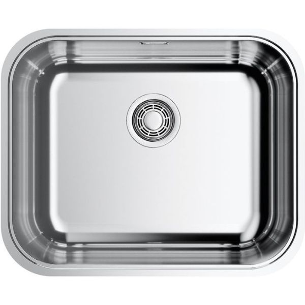 Мойка, OMOIKIRI, Omi, ширина, мм-545, глубина, мм-445, высота, мм-180, тип установки-встраиваемый, отверстия для смесителя-отсутствуют, с переливом, сифон и донный клапан в комплекте, материал-нержавеющая сталь, крепления в комплекте, цвет-нержавеющая ста