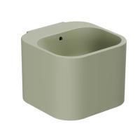 AZZURRA TANDEM Раковина 430х440х320 мм., подвесная, с 1 отверстием для смесителя, с переливом, цвет Nature green