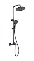 Душевая система с термостатом WONZON & WOGHAND MUSE Corno, Черный матовый (WW-B2091-A-MB)
