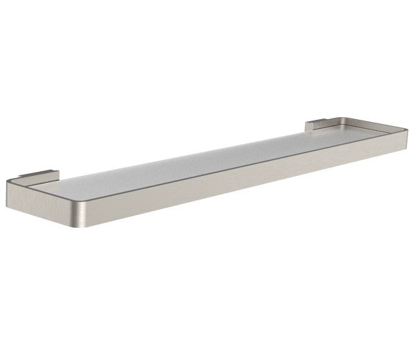 Стеклянная полка для ванной WONZON & WOGHAND LOTTE, Брашированный никель (WW-8327A-BN)