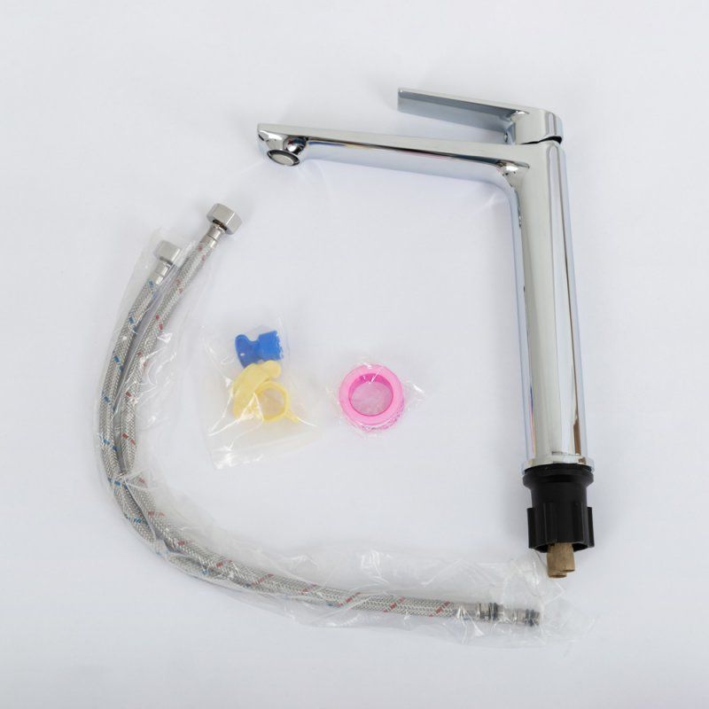 COMFORT-LC-01-W0 Смеситель для накладных раковин однорычажный, без донного клапана, хром, артикул COMFORT-LC-01-W0