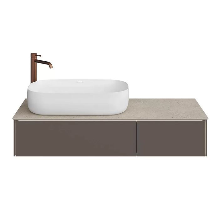 Тумба MAGICA подвесная 120, 2 ящика, вечерний серый матовый