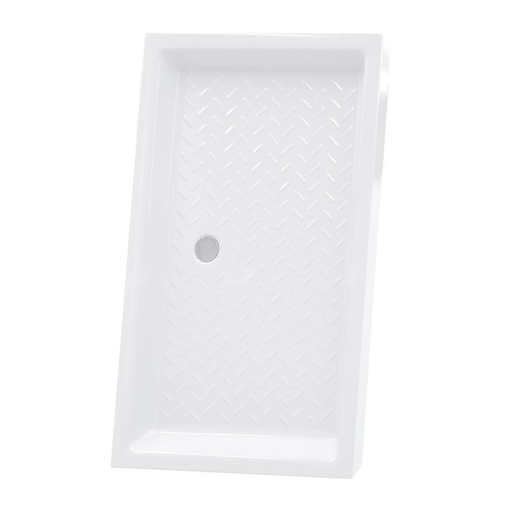Душевой поддон прямоугольный керамический RGW CR Белый (Глубина 75) (800x1400)