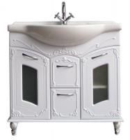 Тумба с раковиной Атолл Мастер lucido (белый)