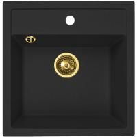 Кухонная мойка ZorG Granit GR 515 BLACK BRONZE Черный / Бронза