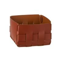 Colombo Adj Корзинка Mini Bottega, 19x19H13 см, цвет: бордо/коньяк Colombo Adj Корзинка Mini Bottega, 19x19H13 см, цвет: бордо/коньяк