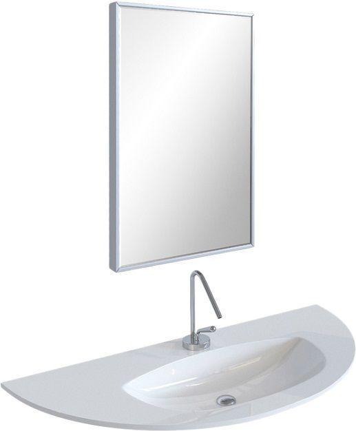 Зеркало De Aqua Сильвер 5090 серебро