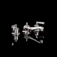 Devon & Devon Manhattan Смеситель для раковины на 3 отв, с донным клапаном, цвет никель блестящий