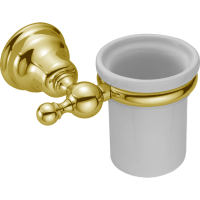 HUBER Croisette Стакан подвесной, цвет золото/керамика