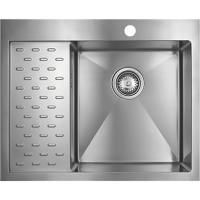 Мойка Seaman Eco Marino SMB-6351PLS, два отверстия (Ø35мм), комплектация с вентиль-автоматом