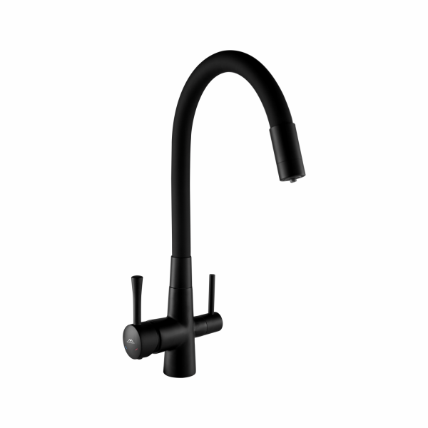 Смеситель для кухни FASHUN A4362-7, чёрный