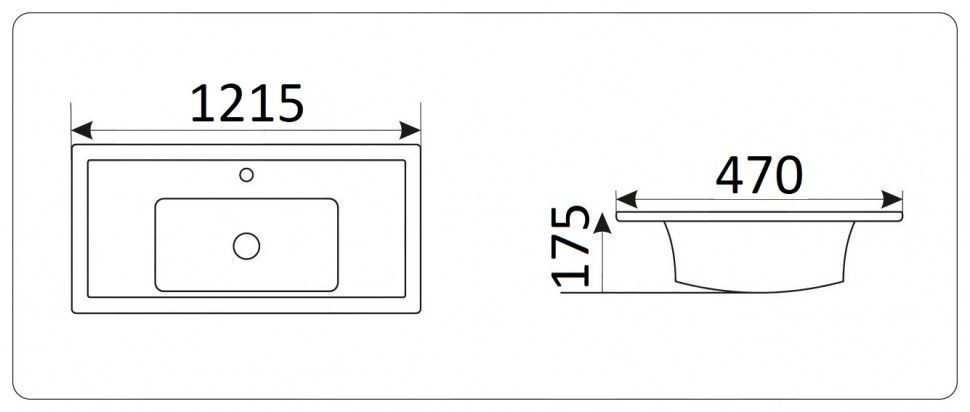 Умывальник CeramaLux 840-120