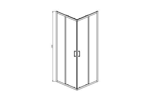 AQ ARI KV09020BL Душевой уголок квадратный, двери раздвижные 900x900x2000 профиль черный, стекло прозрачное AQ ARI KV09020BL Душевой уголок квадратный, двери раздвижные 900x900x2000 профиль черный, стекло прозрачное