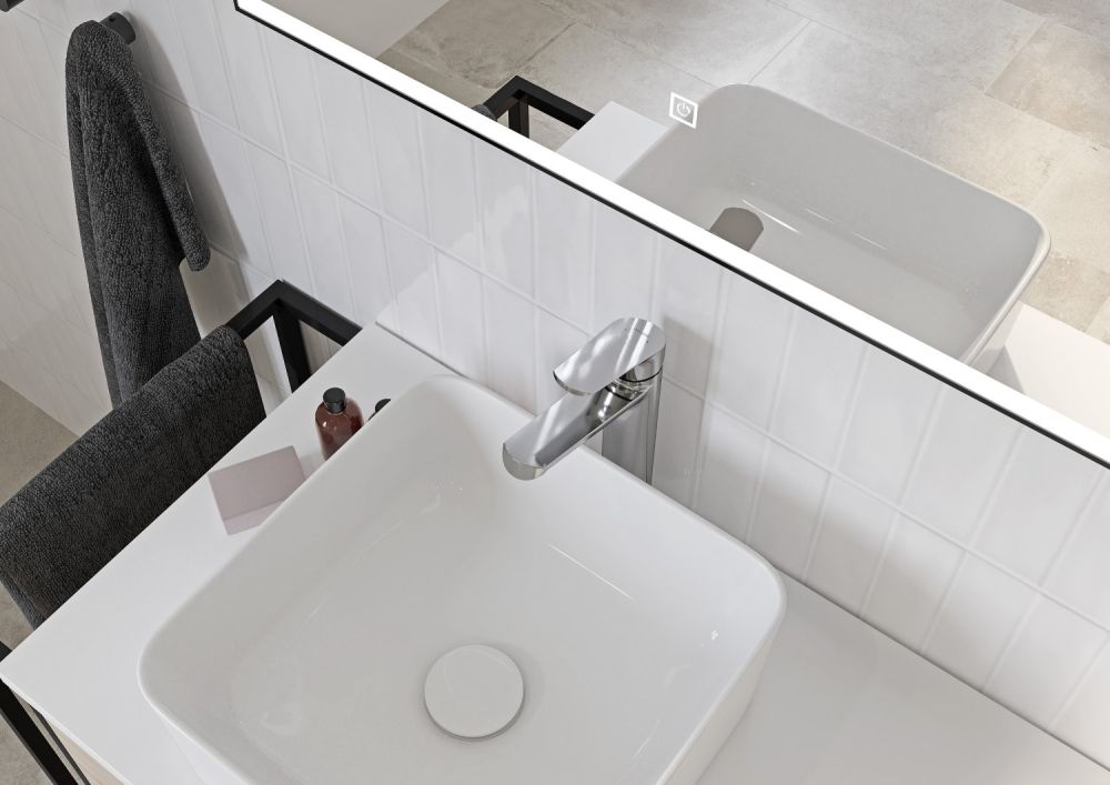 Смеситель для раковины высокий Cersanit FLAVIS однорычажный (63038), артикул 63038