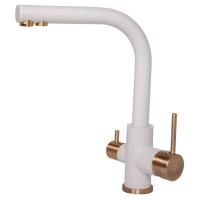 Смеситель для кухни Paulmark Essen Es213011-431-BR Белый матовый