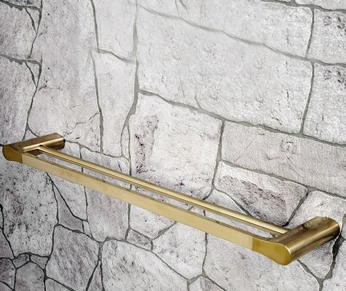 Полотенцедержатель WasserKRAFT Aisch K-5940 двойной Золото матовое Полотенцедержатель WasserKRAFT Aisch K-5940 двойной Золото матовое