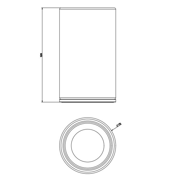 GESSI 316 Стакан настольный, цвет: белый/Black XL