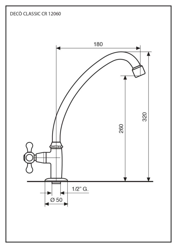 Emmevi Deco Classic, одновентильный кран для фильтра (поворотный излив 18 см), цвет бронза