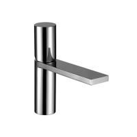 Fantini Milano Смеситель для раковины, 1 отв., без донного клапана, излив 145мм, цвет: матовая натуральная сталь