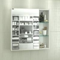 Универсальный зеркальный шкаф "Дублин 70" л/пр