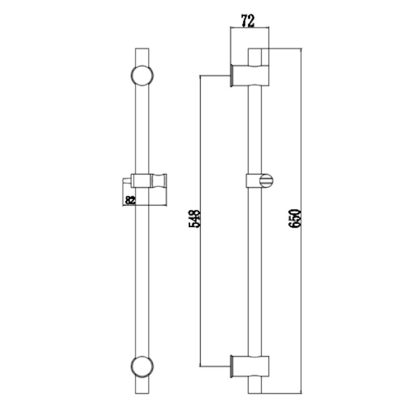 Душевая штанга Fmark FS90366L, сатин
