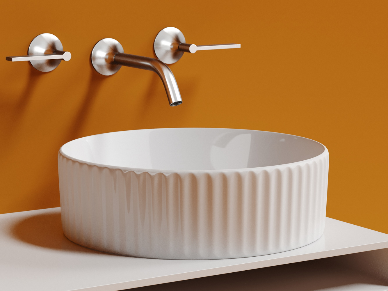 Умывальник чаша накладная круглая Элемент (Element) 360x360x115мм, артикул CN6057