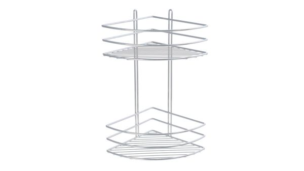 Полка Fixsen угловая двухэтажная цвет серый (FX-710-2)